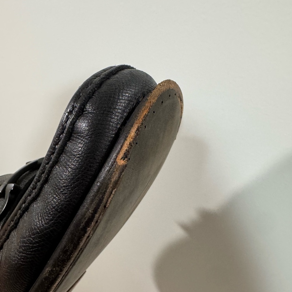 Salvatore Ferragamo Black Textured Loafers - Picture 10 of 11